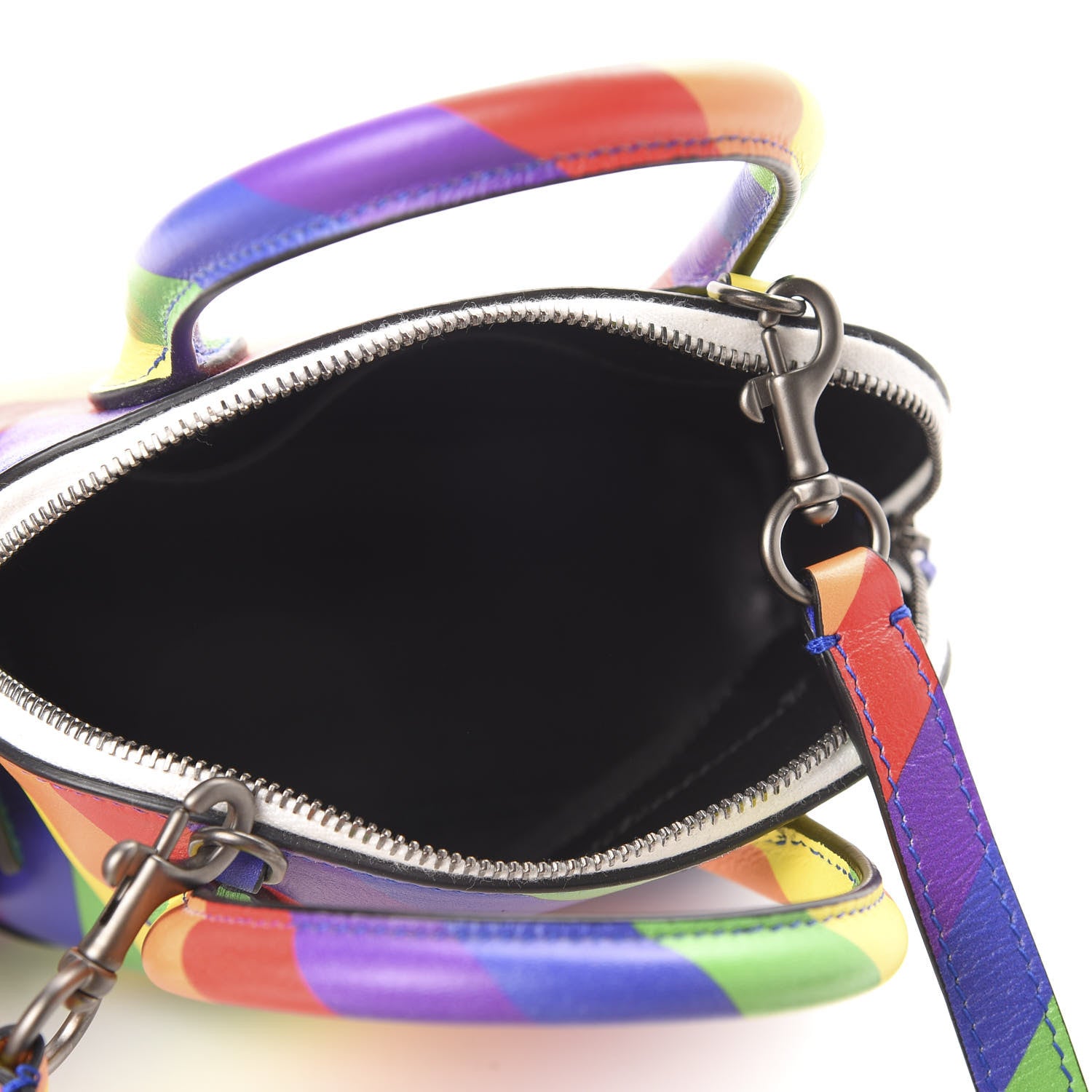 Balenciaga Smooth Calfskin Logo Rainbow XXS Ville Top Handle Bag Multicolor 5 of 11