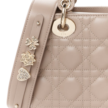 Christian Dior Lambskin Cannage Small My ABCDior Lady Dior Taupe 8 of 10