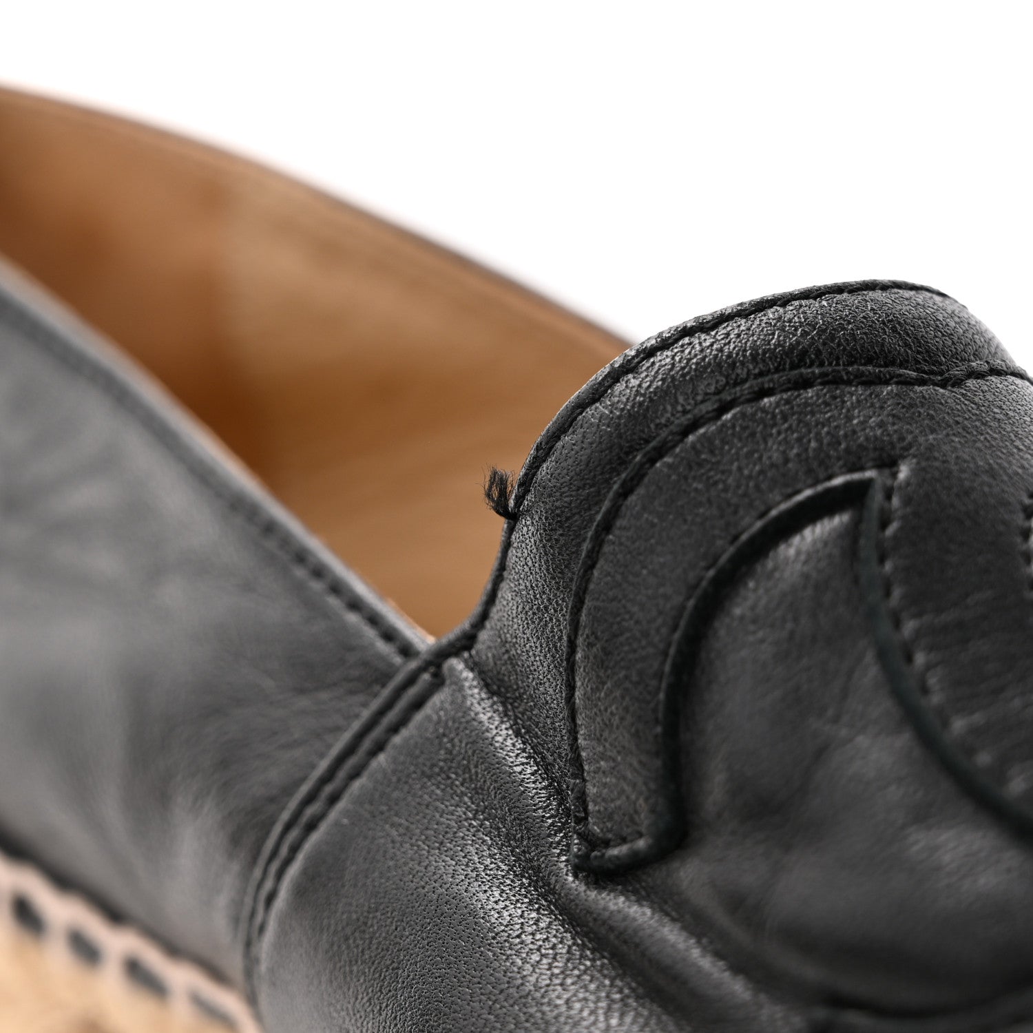 Chanel Lambskin CC Espadrilles 36 Black 11 of 11