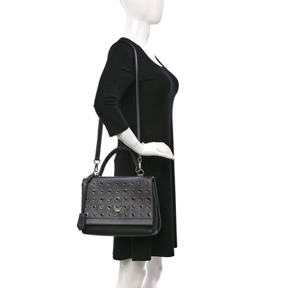 Louis Vuitton Soft Calfskin Eyelet Lockme II Top Handle Gris Silver 2 of 12