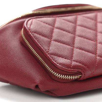 Chanel Caviar Quilted Business Affinity Waist Belt Bag Burgundy 18 of 19