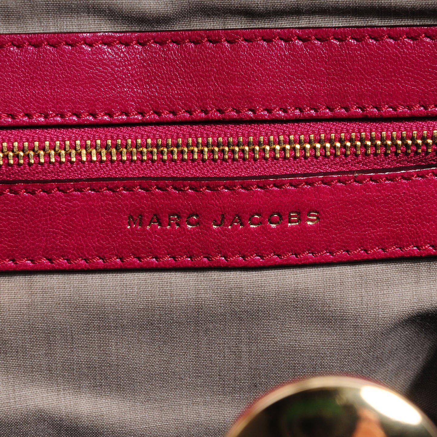 Leather Quilted Little Stam Fuchsia