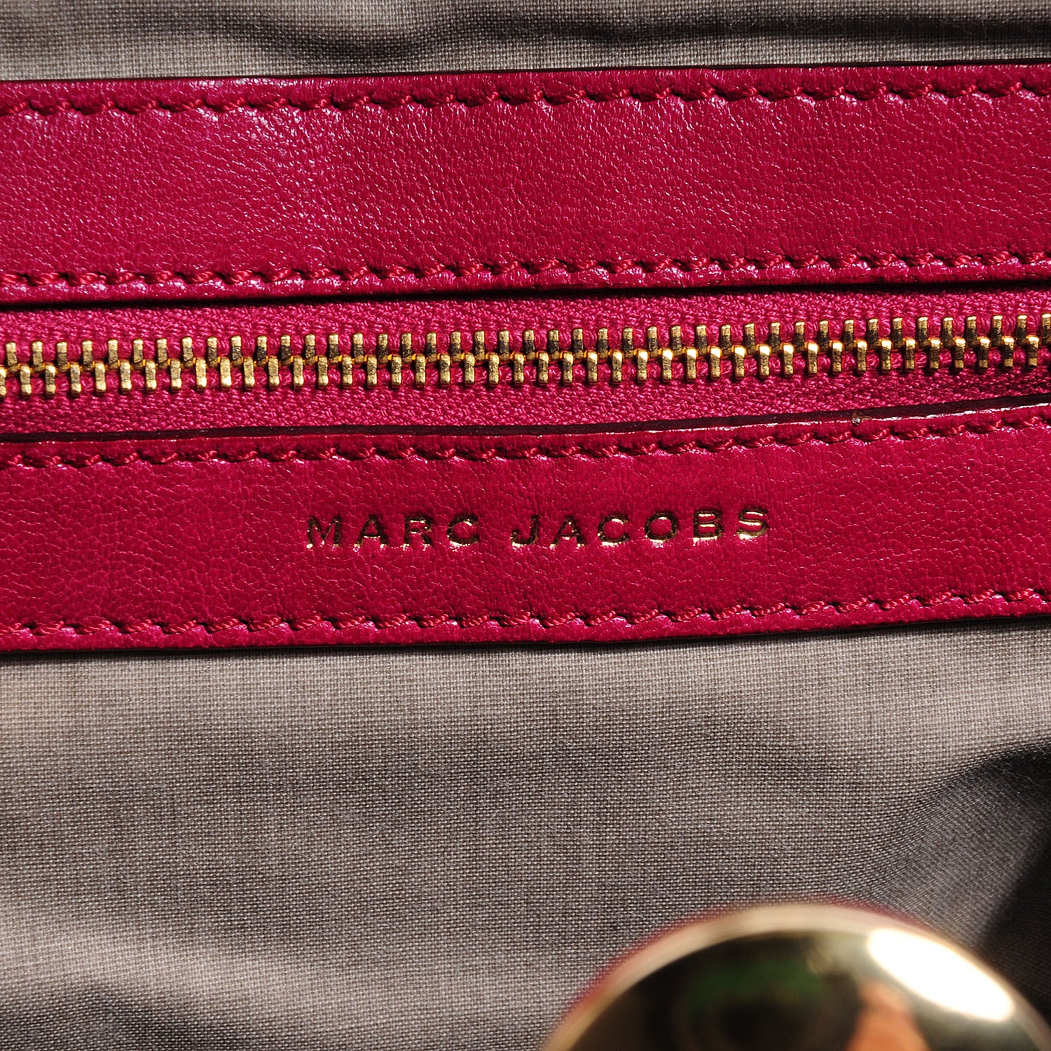 Marc Jacobs Leather Quilted Little Stam Fuchsia 6 of 9