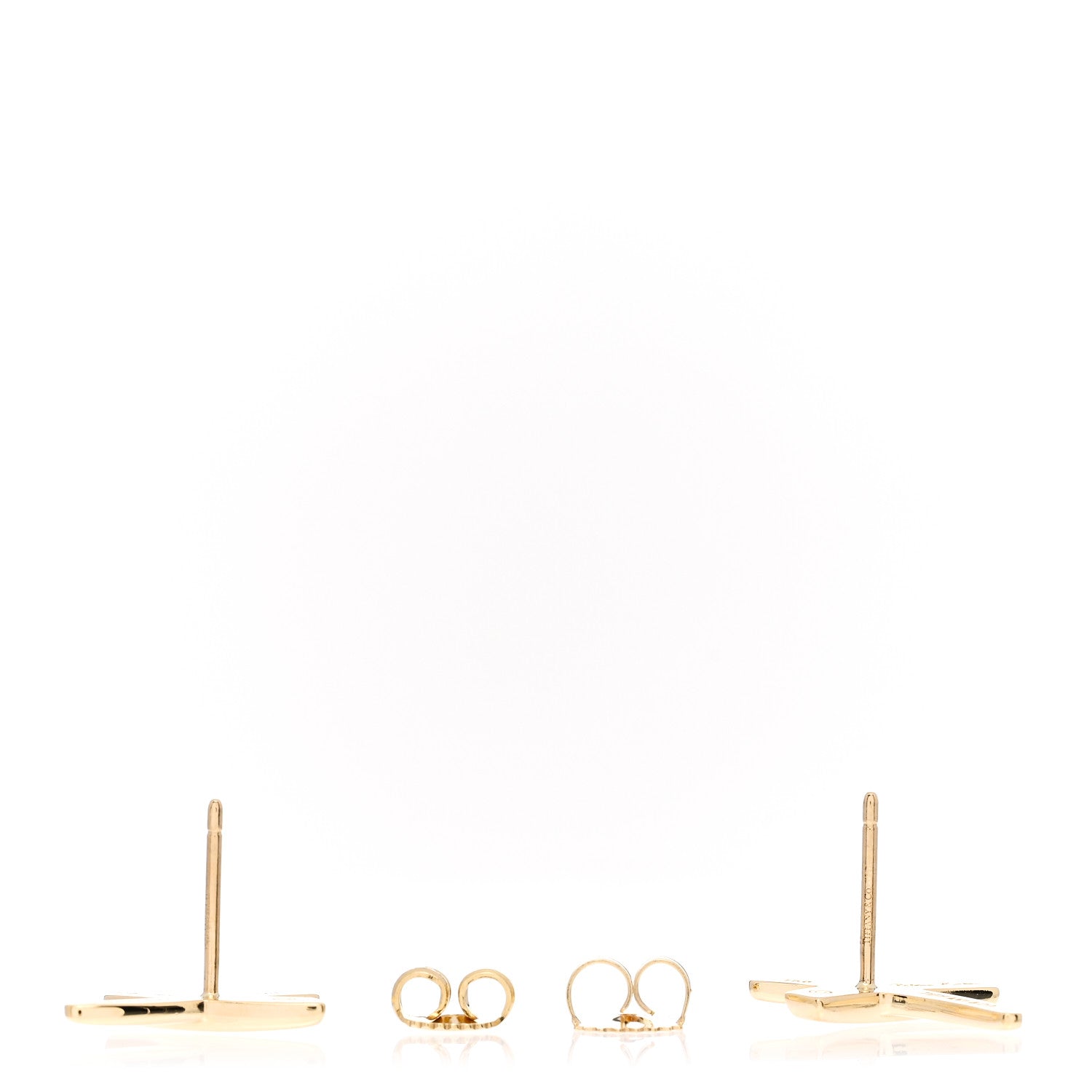 Tiffany 18K Yellow Gold Paloma's Graffiti X Earrings 3 of 4