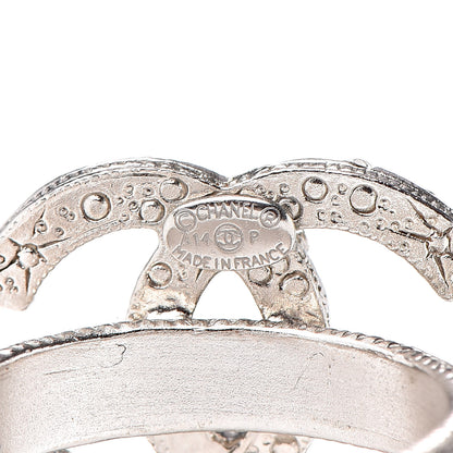 Chanel Crystal CC Ring 6 Silver 4 of 4