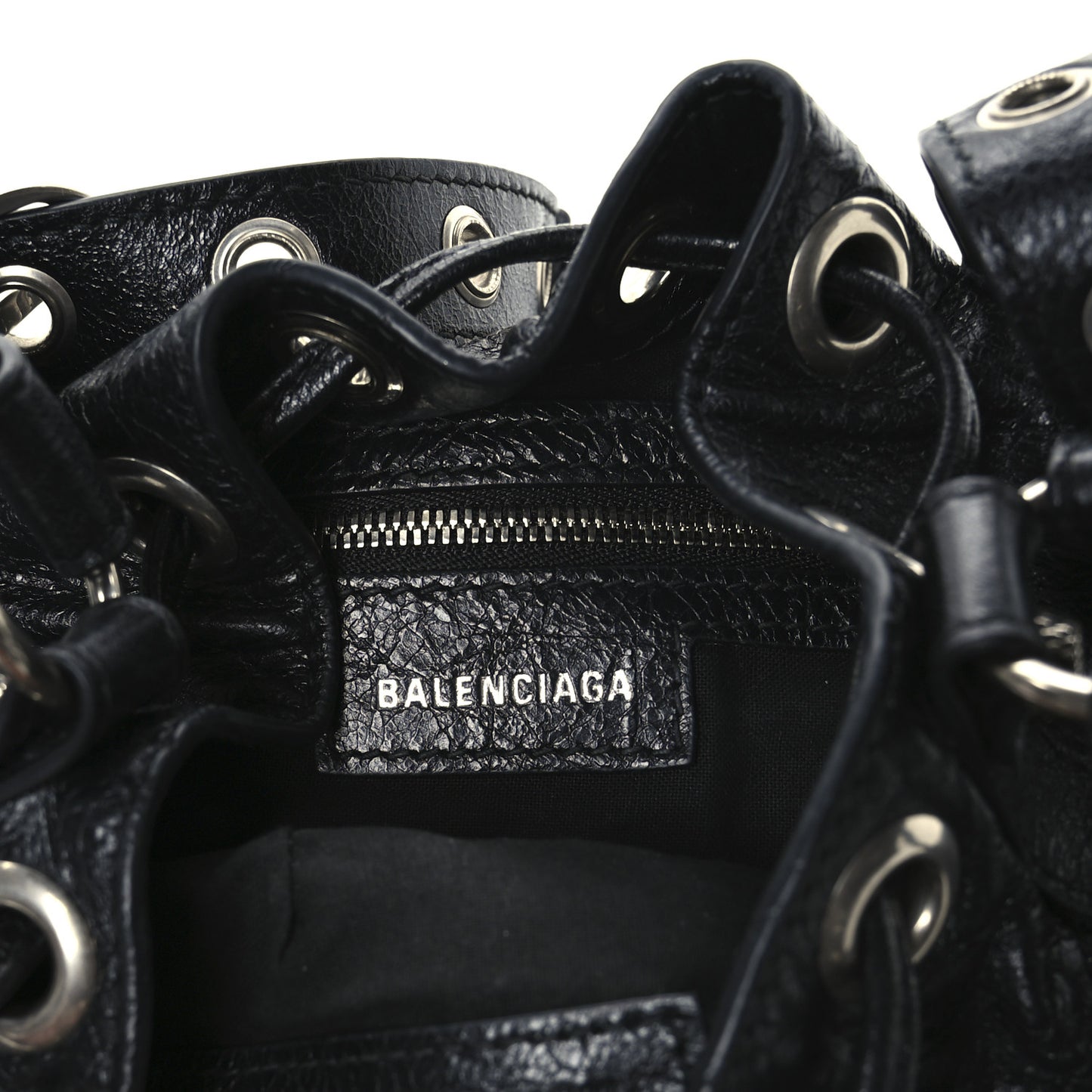 Agneau Arena Le Cagole Bucket Bag XS Black