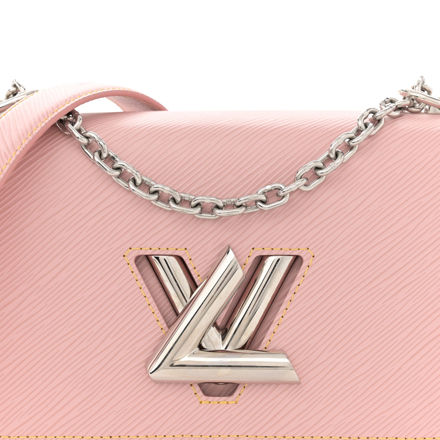 Epi Twist Shoulder Bag MM Rose Ballerine