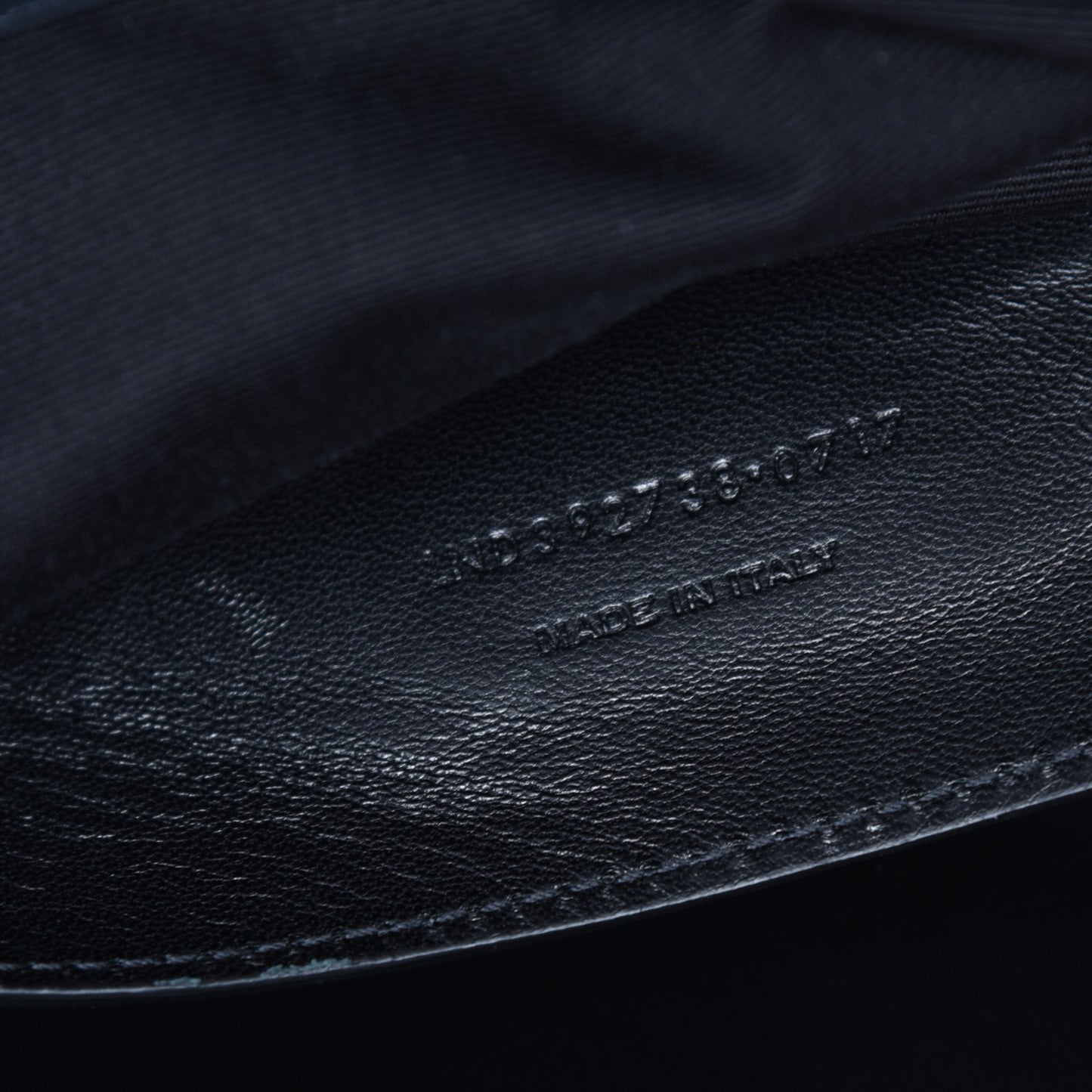 Calfskin Suede Matelasse Chevron Monogram Large College Bag Graphite