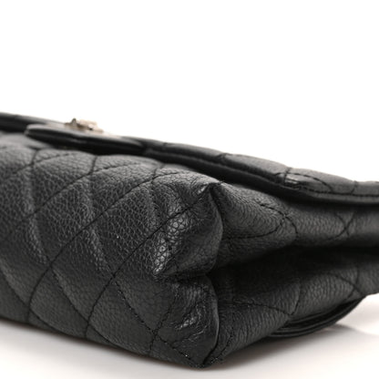 Chanel Grained Calfskin Quilted 2.55 Reissue Flap Belt Bag Clutch Black 9 of 9