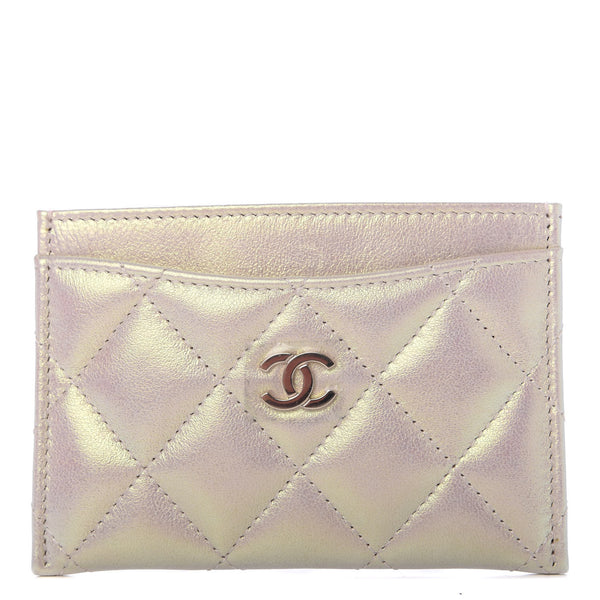 特価【CHANEL】メタリックレザー/ラウンドファスナー/ギャラティンカード/ 05c6fa2733a3cd3ecc527d62f544fb