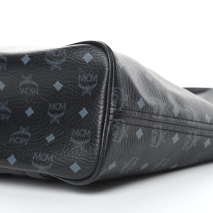 MCM Visetos Shopping Tote Black 10 of 16
