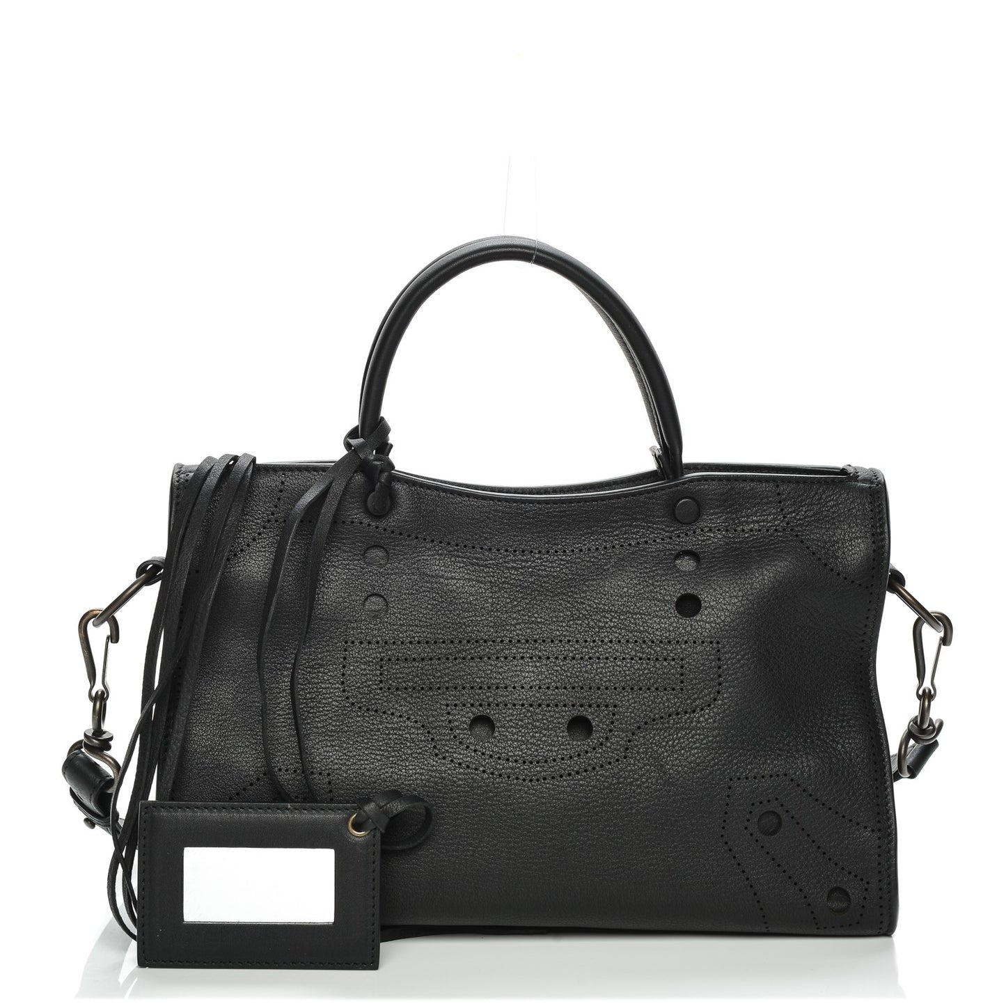 Veau Grana Blackout Hardware Perforated S City Black