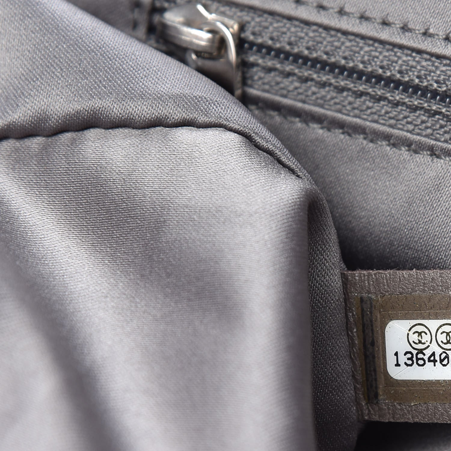 Chanel Lambskin Quilted Jumbo Coco Rain Flap Grey 9 of 12