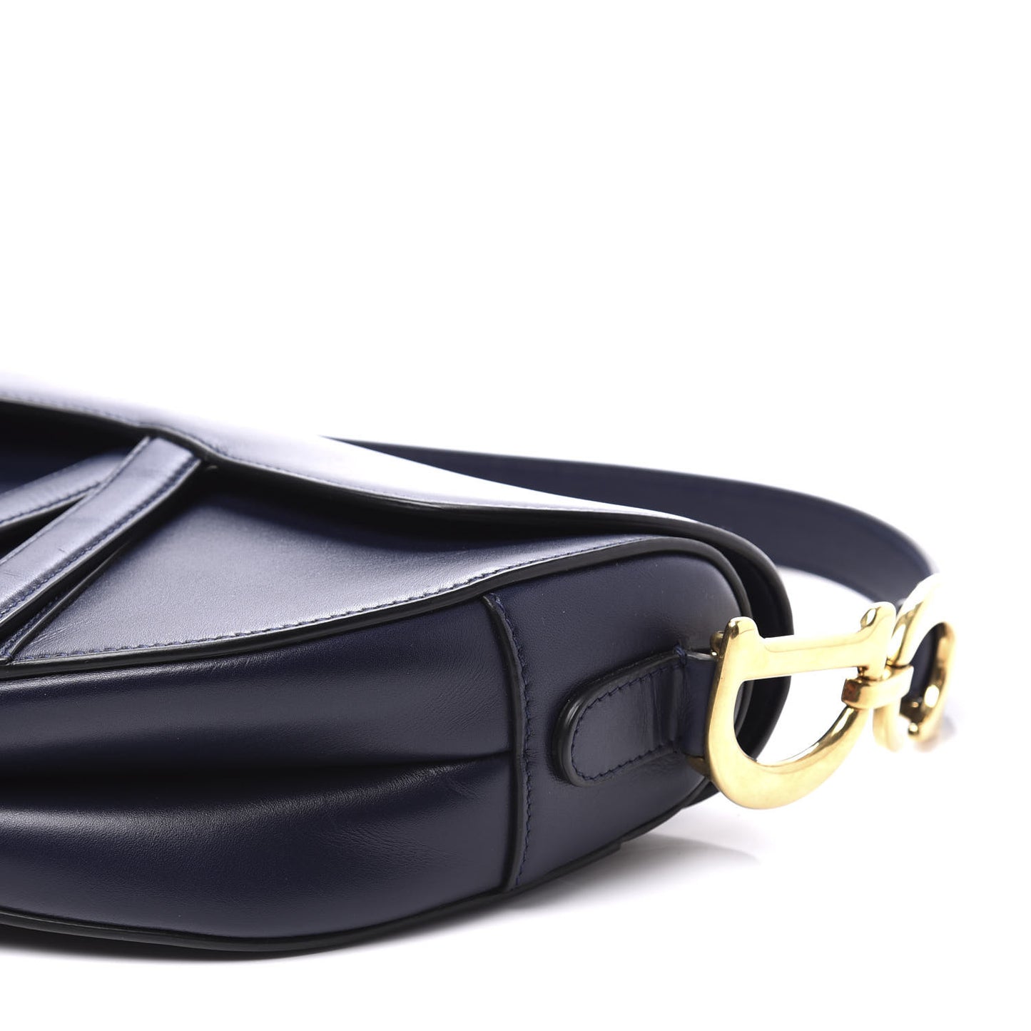 Calfskin Saddle Bag Indigo Blue