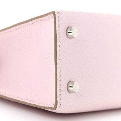 Hermes Epsom Mini Kelly Sellier 20 Mauve Pale 9 of 11