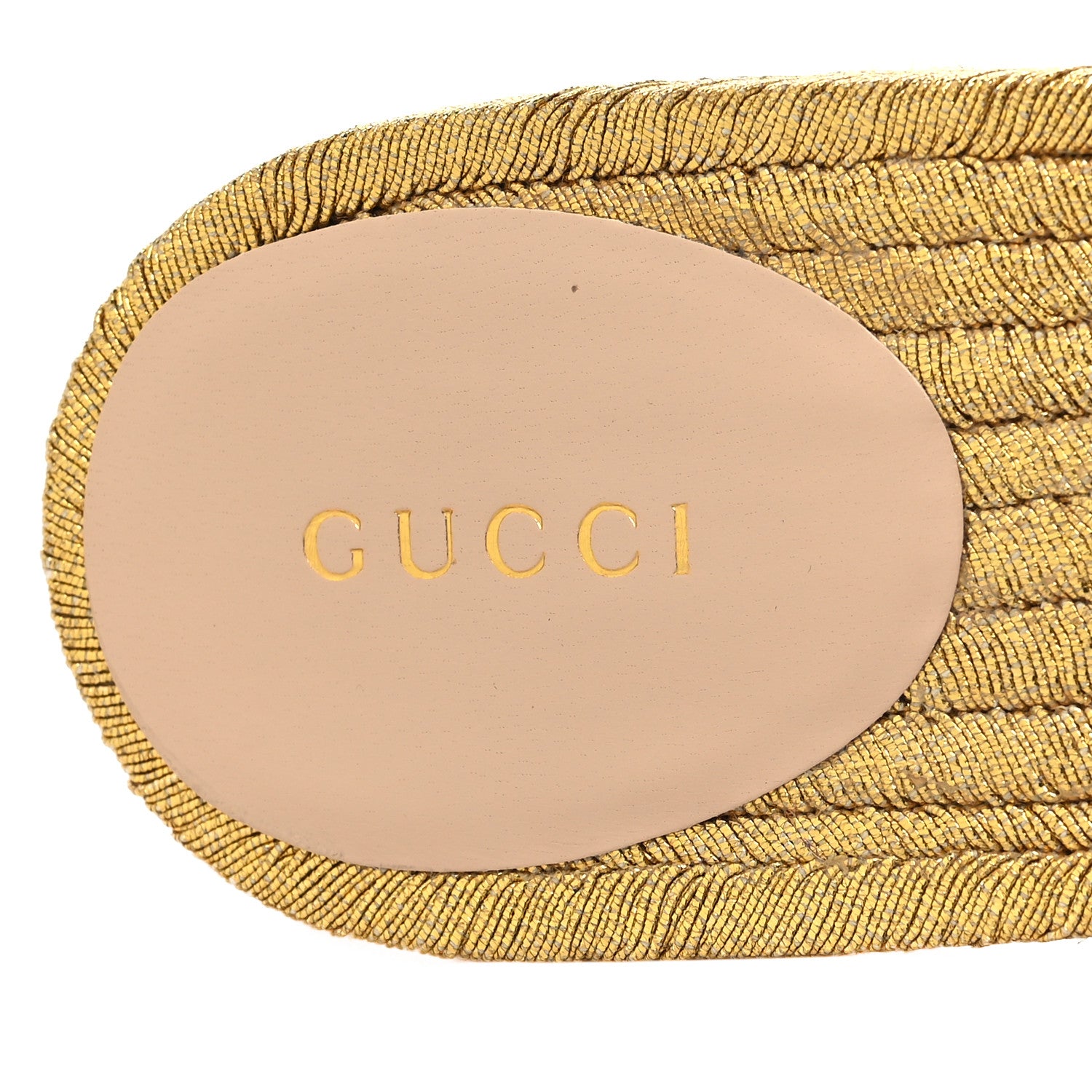Gucci Malaga Kid Lifford Calfskin GG Mid Heel Slide Sandals 37 Skin Rose Dusty White 8 of 9