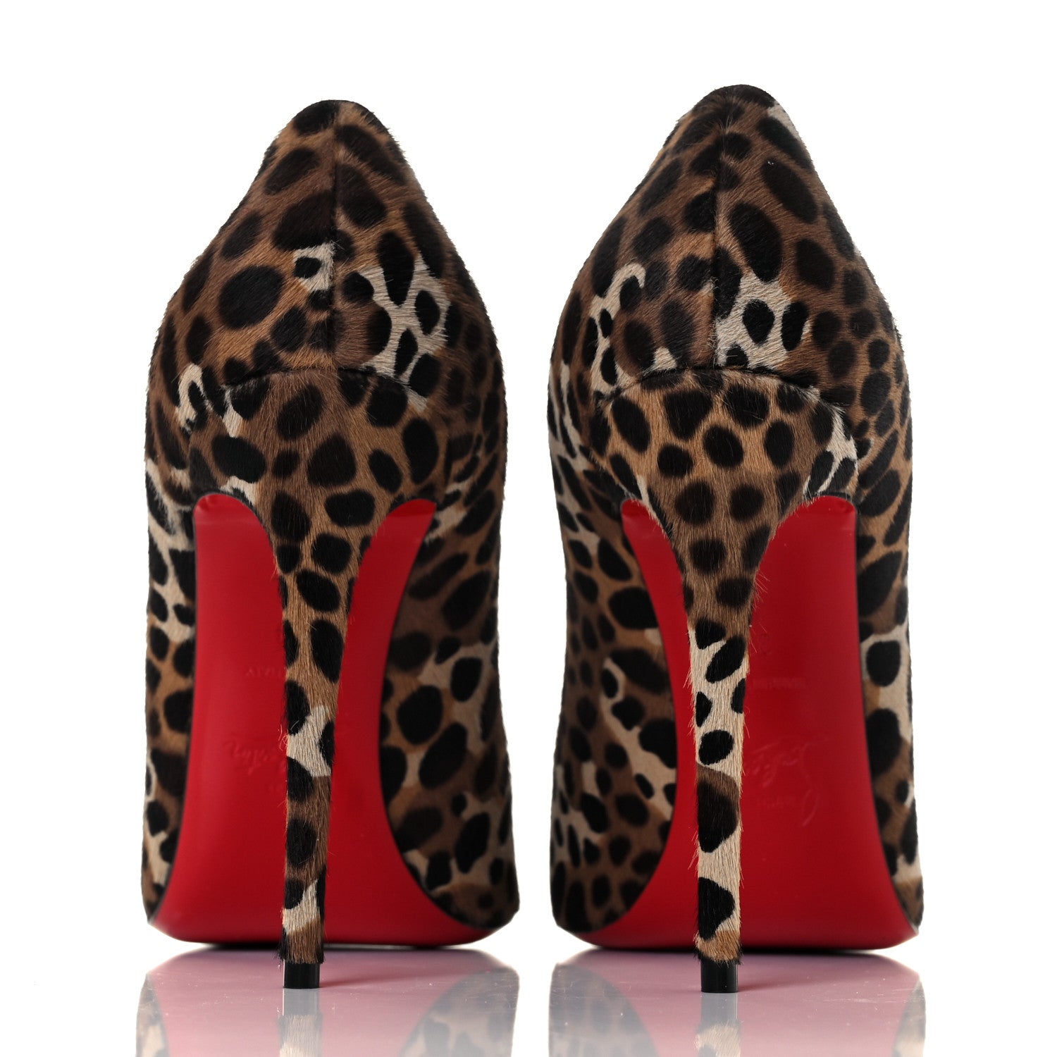 Christian Louboutin Pony Madagascar Kid Kate 100 Pumps 38 Brown Black 5 of 9
