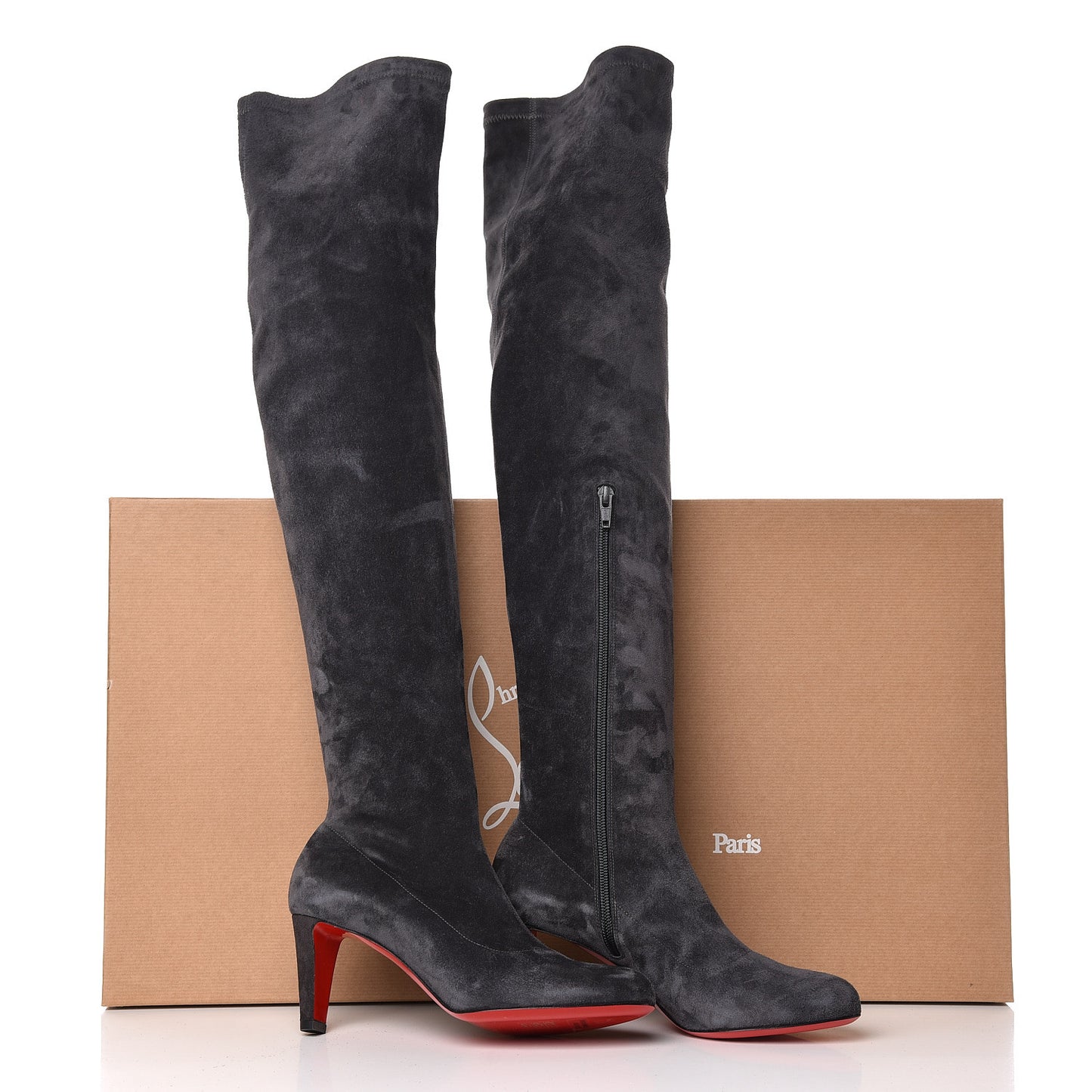 Veau Velours Alta Top 70 Over The Knee Boots 37 Fusian