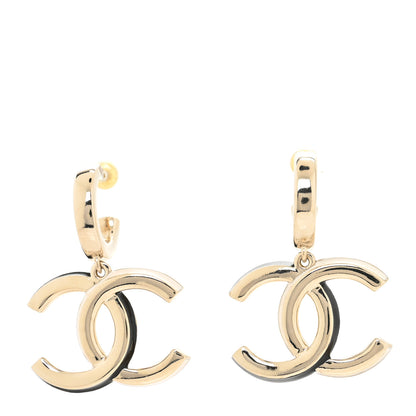 Chanel Metal CC Drop Earrings Gold 1 of 4