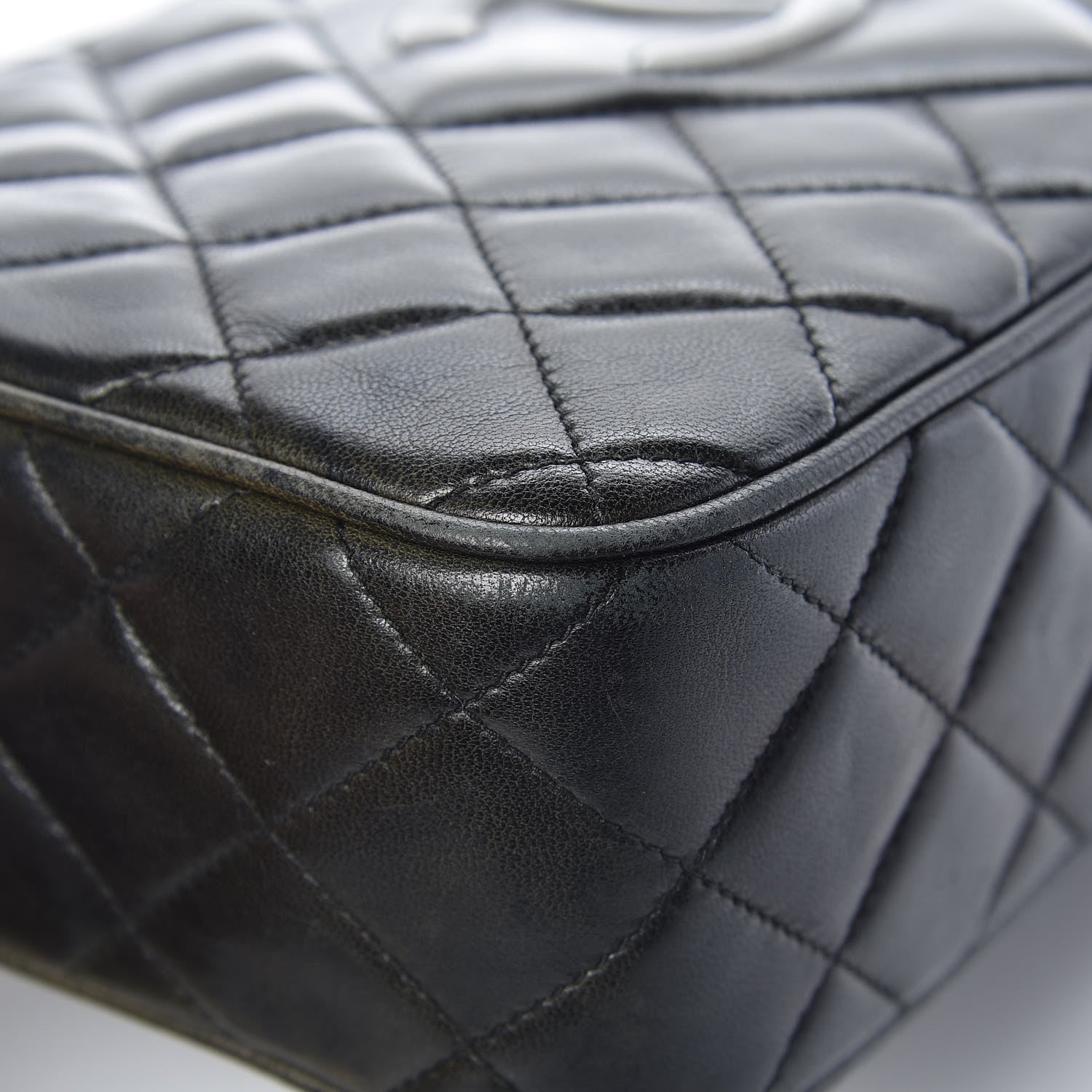 Chanel Lambskin Quilted CC Tassel Camera Case Black 12 of 16