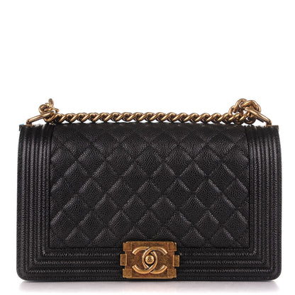 Chanel Caviar Quilted Medium Boy Flap Black 1 of 7