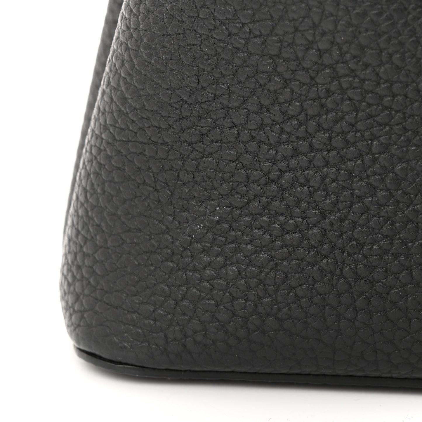 Taurillon Snakeskin Mini Capucines Black