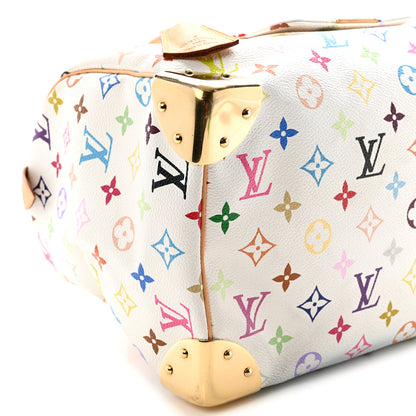 Louis Vuitton Monogram Multicolor Speedy 30 White 9 of 11