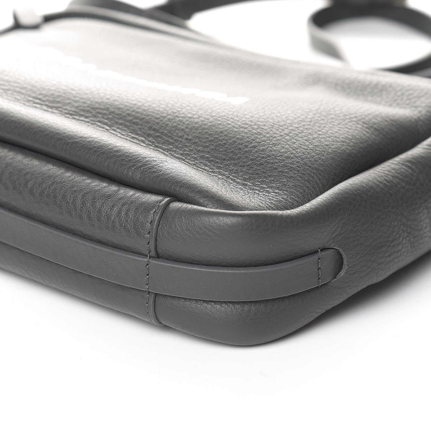 Balenciaga Smooth Calfskin Logo S Everyday Camera Bag Gris Fossile White 9 of 10