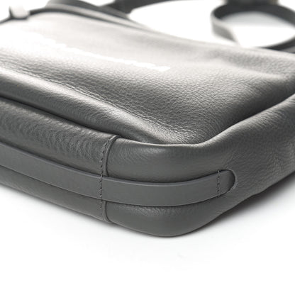 Balenciaga Smooth Calfskin Logo S Everyday Camera Bag Gris Fossile White 9 of 10