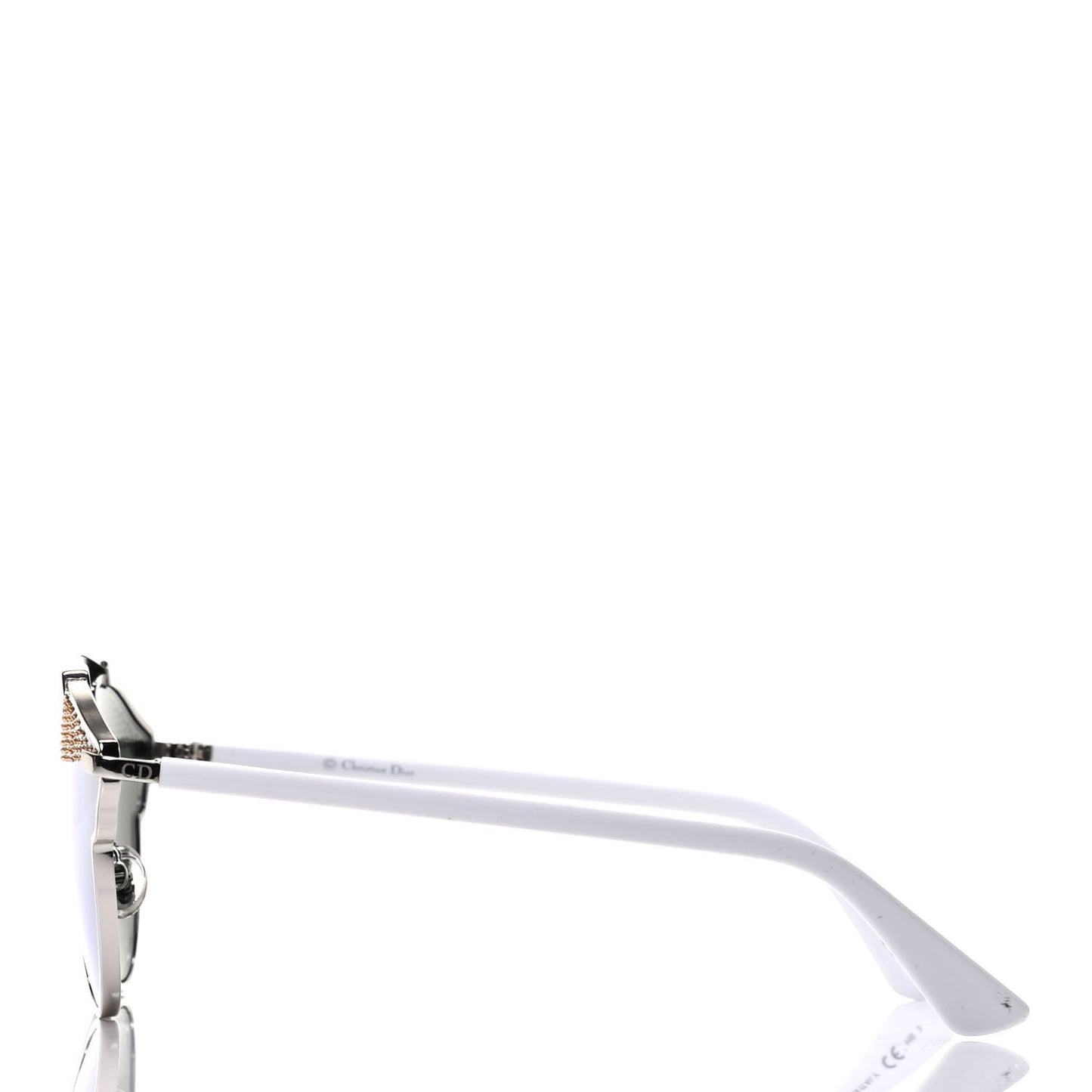 Studded So Real Sunglasses Silver White