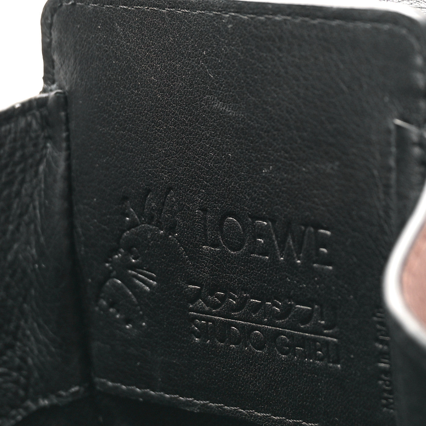 Loewe X Spirited Away Calfskin Textile Susuwatari Mini Hammock Shoulder Bag Havane Ecru 6 of 9