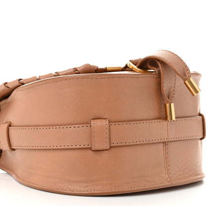 Chloe Smooth Calfskin Braided Small Marcie Saddle Bag Light Tan 9 of 12