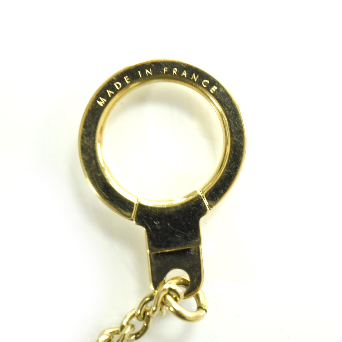 Metal Pochette Extender Key Ring Chain Gold