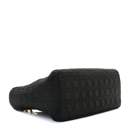 Christian Dior Nylon Cannage Medium Lady Dior Black 4 of 10