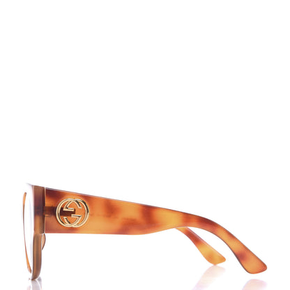 Gucci Acetate Square Frame Sunglasses GG0142SA Tortoise 2 of 6
