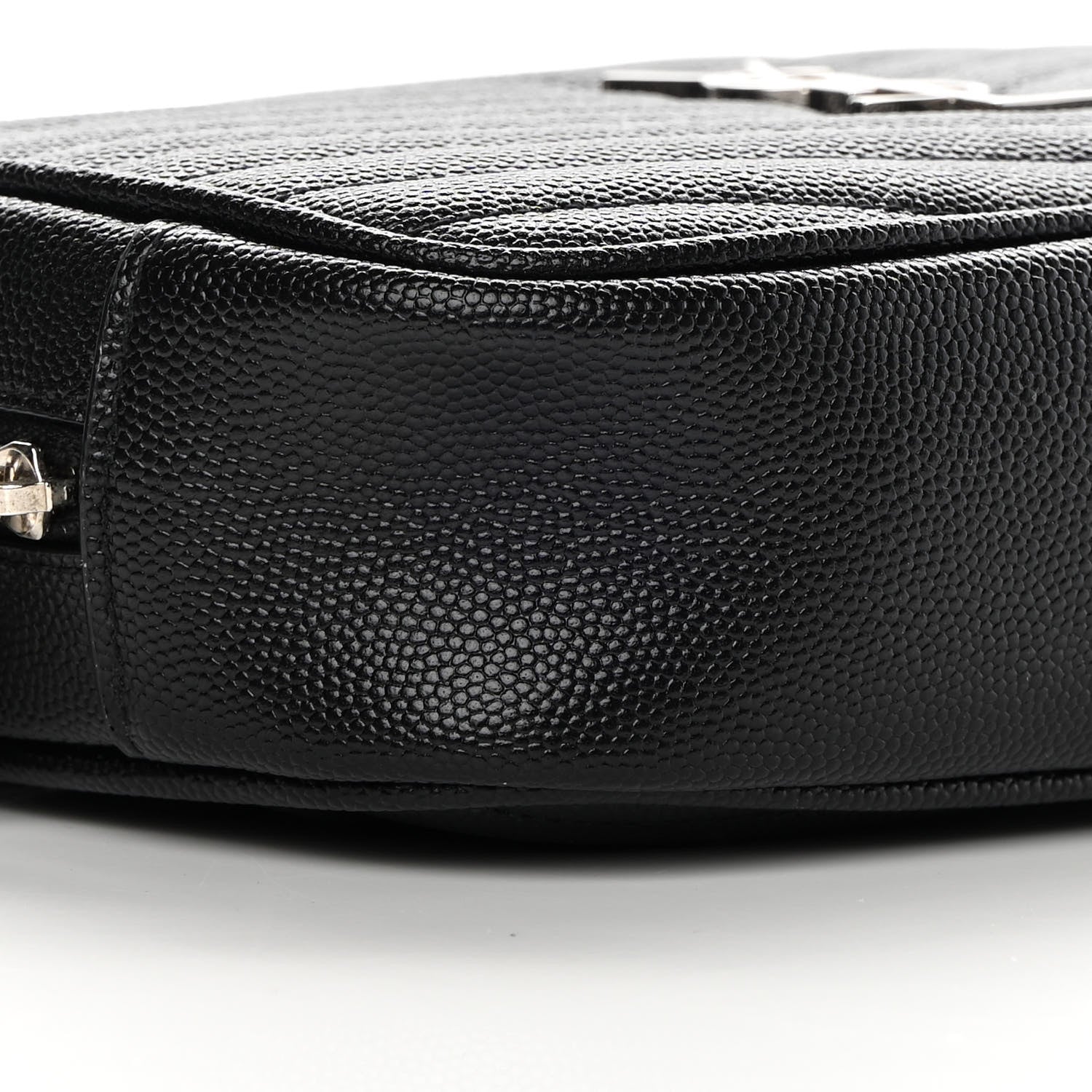 Saint Laurent Grain De Poudre Matelasse Monogram Mini Lou Camera Bag Black 9 of 11