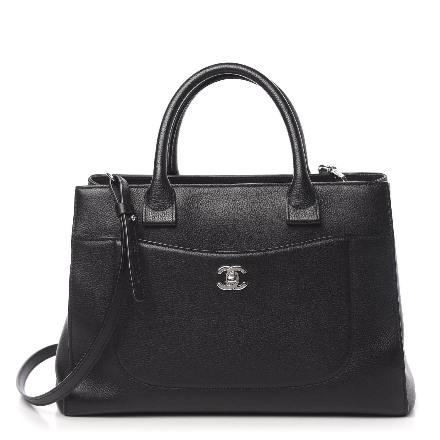 Chanel Grained Calfskin Small Neo Executive Shopper Tote Black 1 of 10