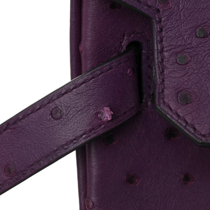 Hermes Ostrich Birkin 30 Violine 11 of 11