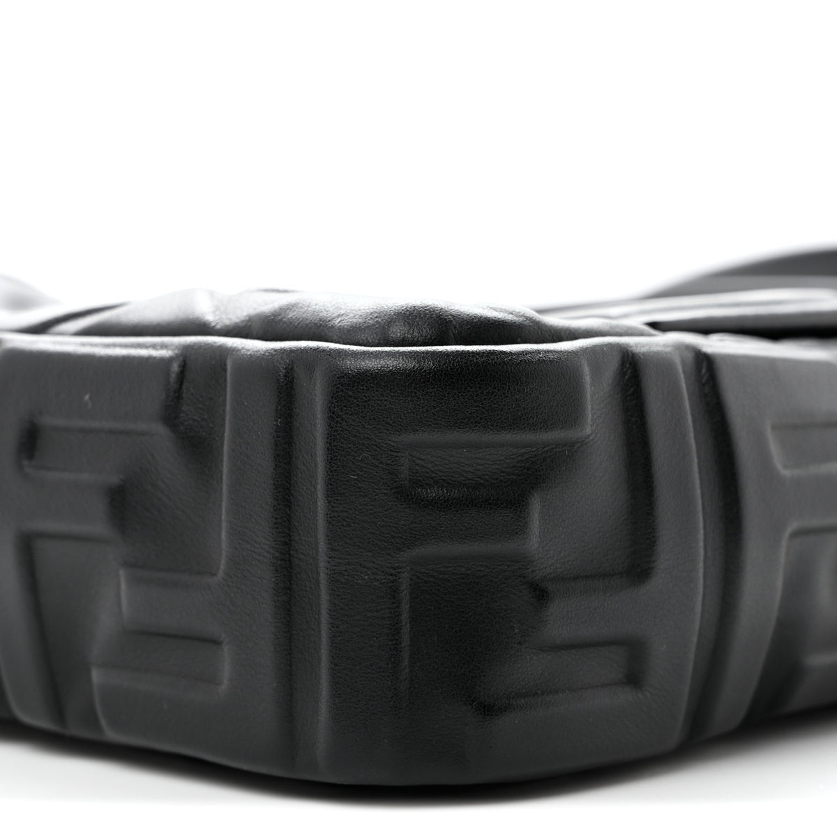 Nappa FF 1974 Embossed Baguette Black