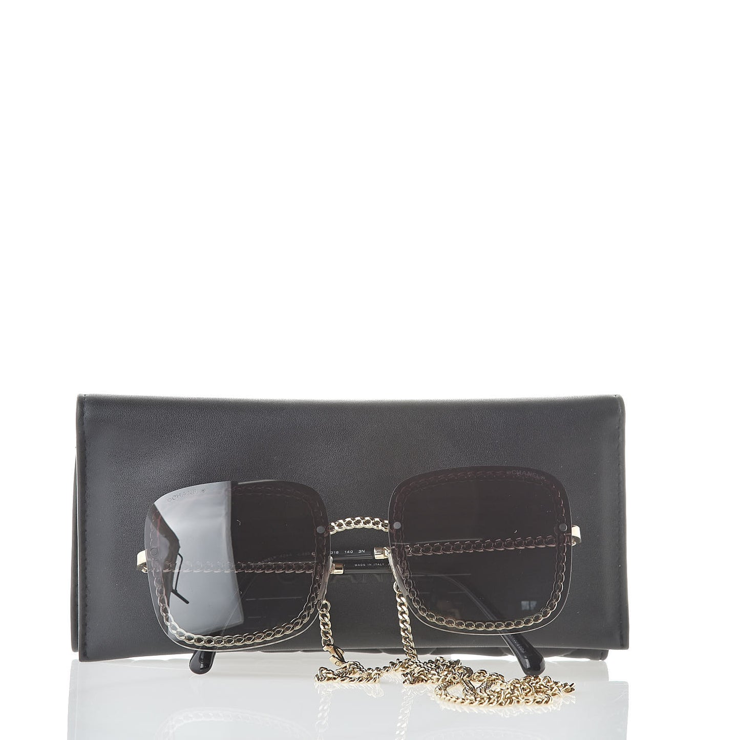 Chain Square Sunglasses 4244 Black