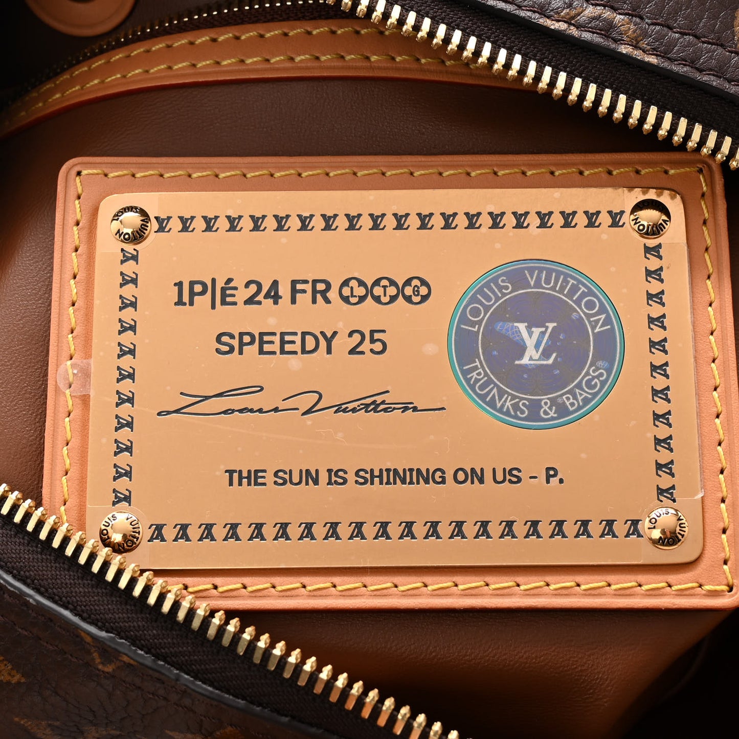 Calfskin Monogram Speedy P9 Bandouliere 25