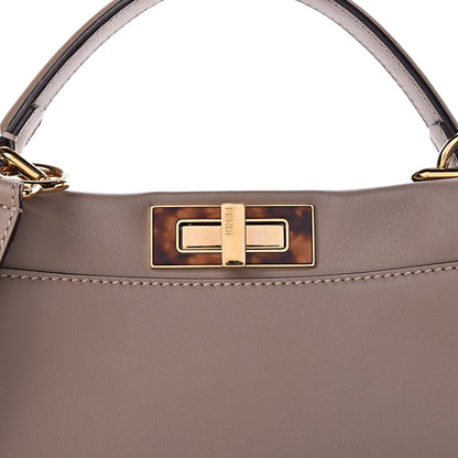 Fendi Vitello Seta Plexiglass Tortoise Medium Peekaboo Iconic Satchel Tortora 10 of 10