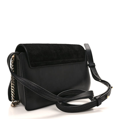 Chloe Suede Calfskin Small Faye Shoulder Bag Black 3 of 9