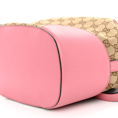 Gucci GG Monogram Calfskin Bucket Bag Pink 10 of 12