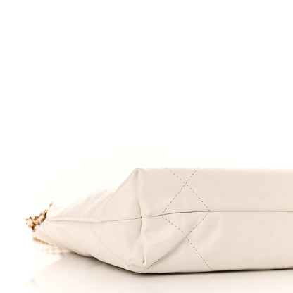 Chanel Shiny Calfskin Quilted Mini Chanel 22 White 9 of 10