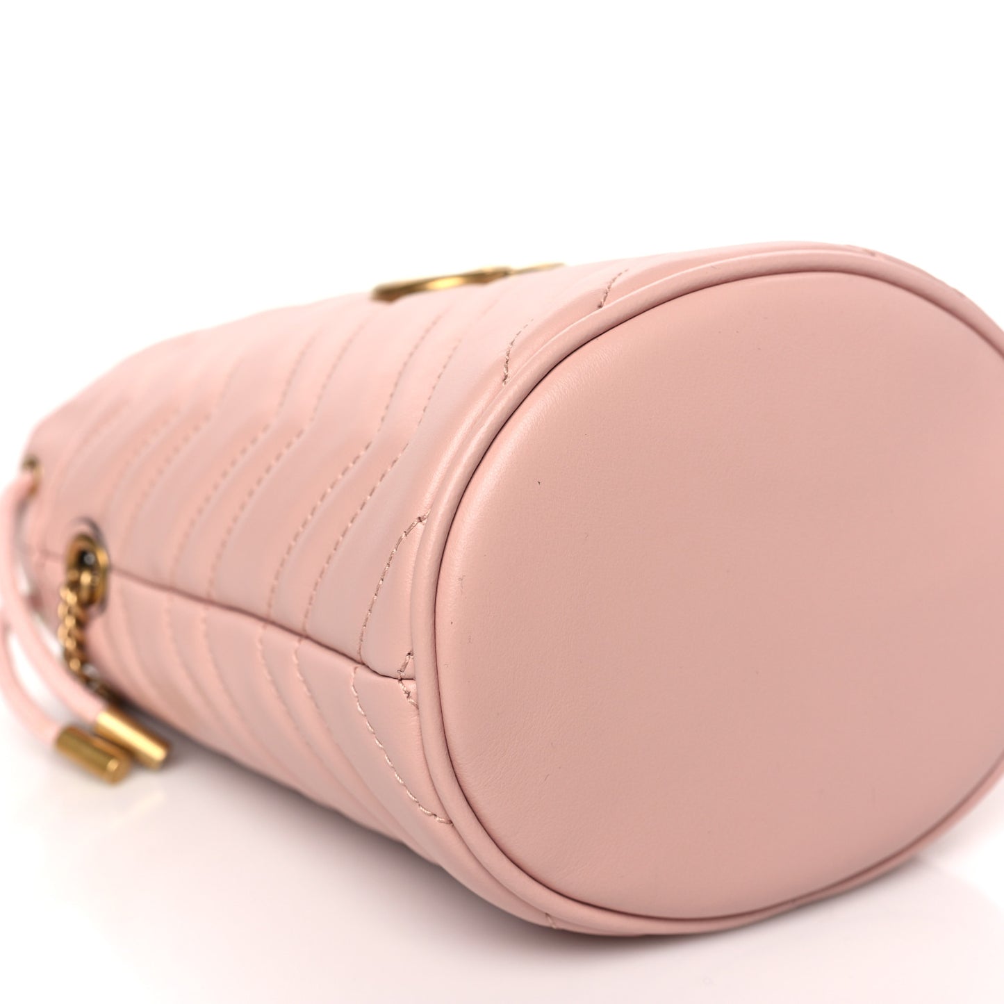 Calfskin Matelasse Mini GG Marmont 2.0 Bucket Bag Perfect Pink