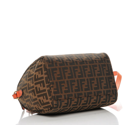 Fendi Zucca Vitello Elite Small Boston Tobacco Arancio 4 of 7