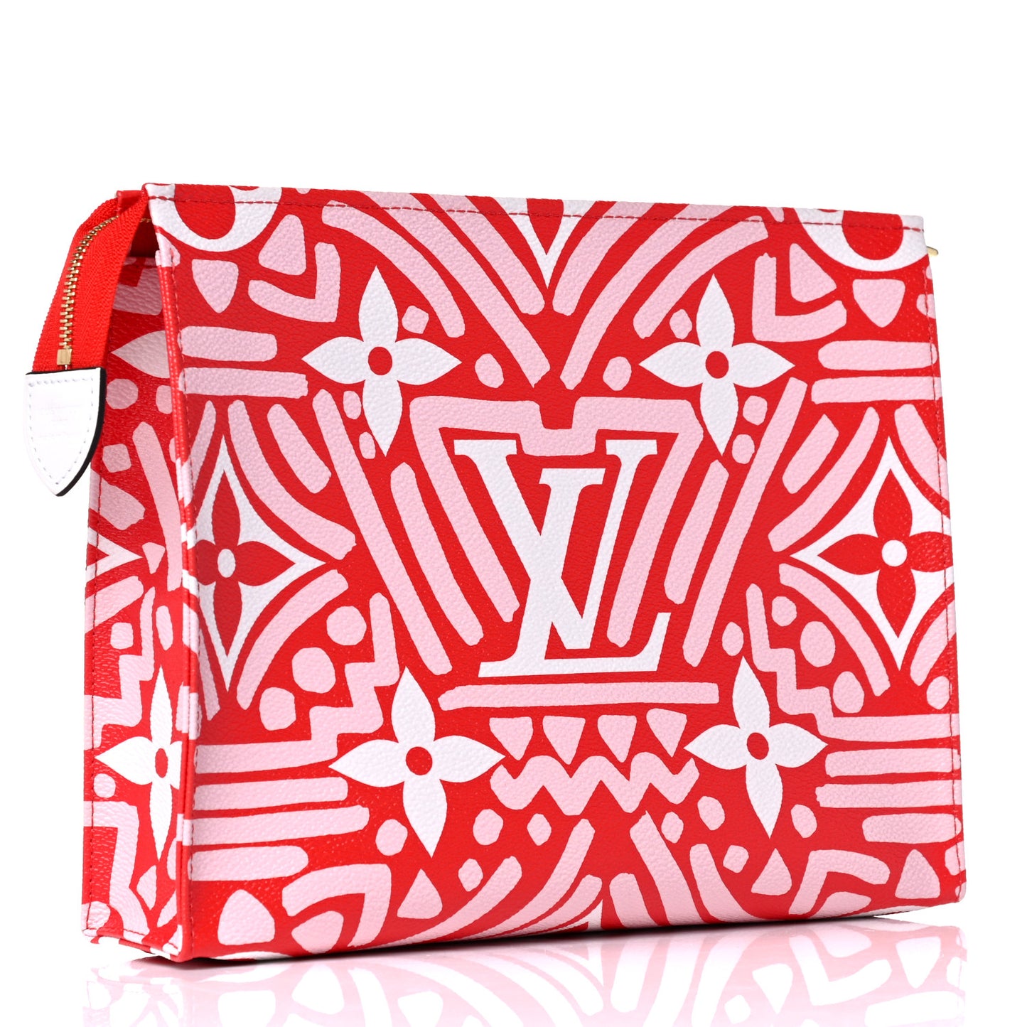 Monogram Giant Crafty Pochette Toiletry 26 Rouge Rose Creme
