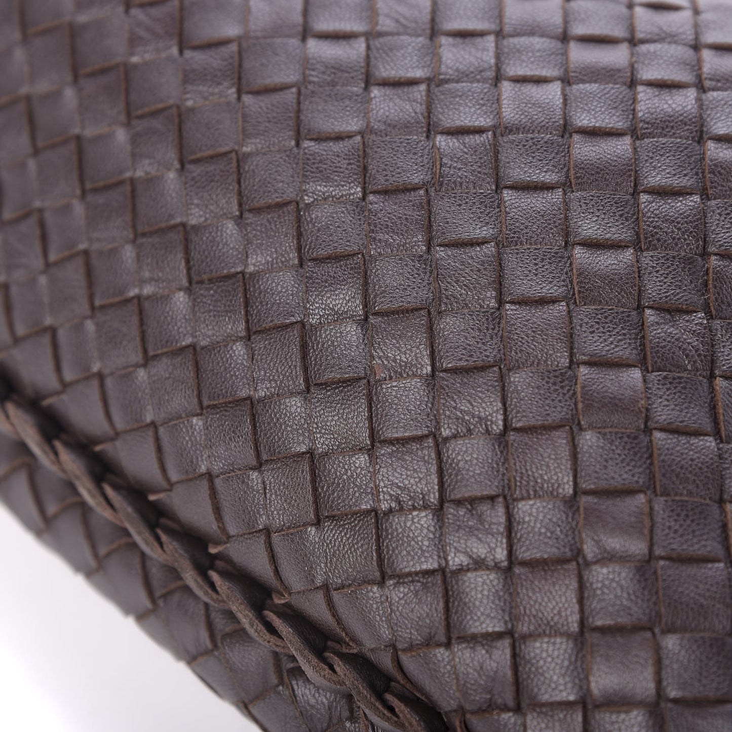 Nappa Intrecciato Large Veneta Hobo Brown Coffee