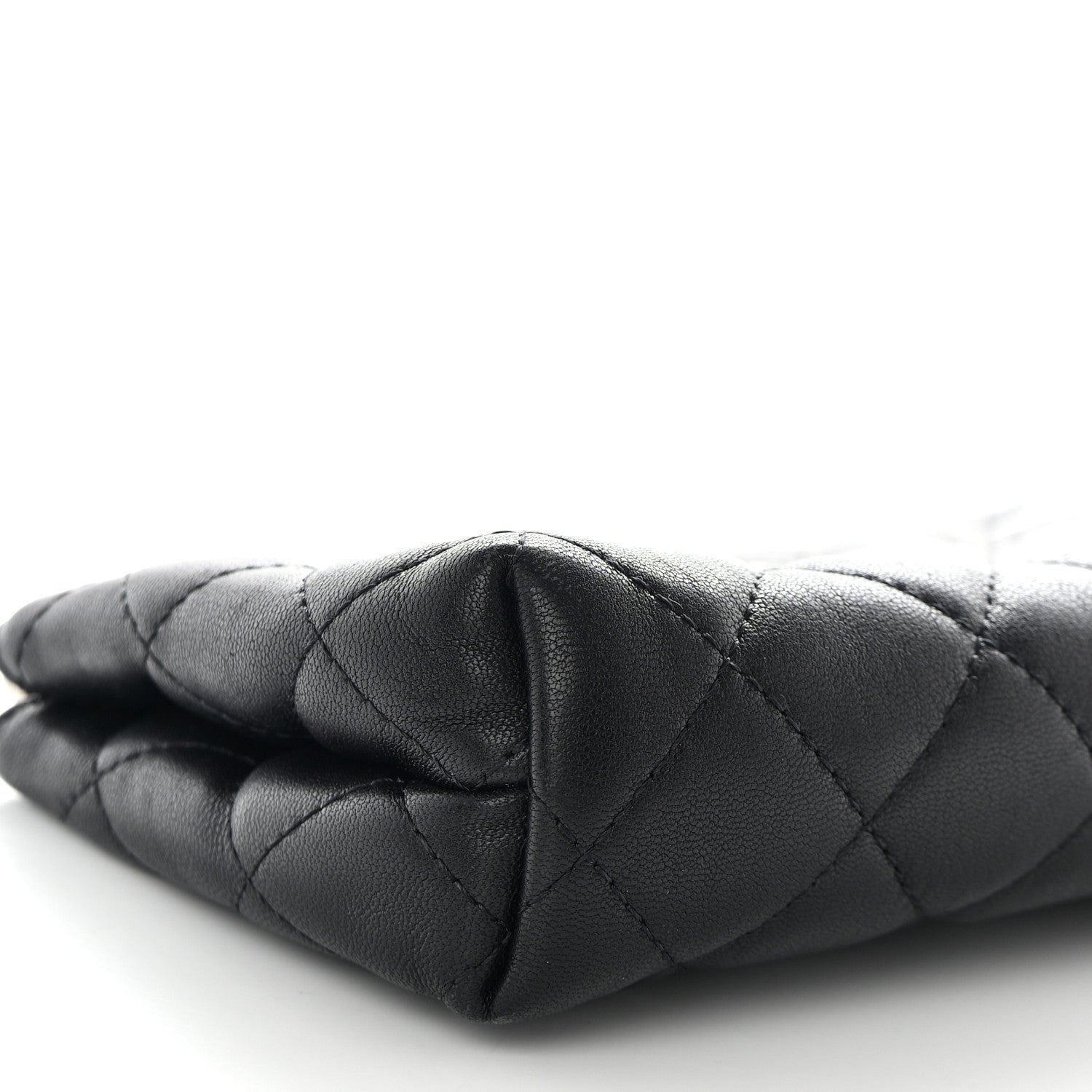 Chanel Lambskin Quilted Small Pouch Black 8 of 10